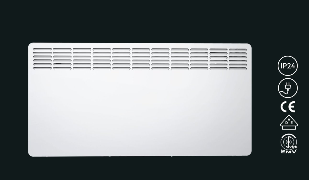 AEG wandconvector WKL 2005 voor ca. 20 m2, verwarming 2000 W, 5-30 °C, wandhangend, LCD-display, weektijd, metaal, Ökodesign 2018, 236535 AEG wandconvector WKL 2005 voor ca. 20 m2, verwarming 2000 W, 5-30 °C, wandhangend, LCD-display, weektijd, metaal, Ökodesign 2018, 236535