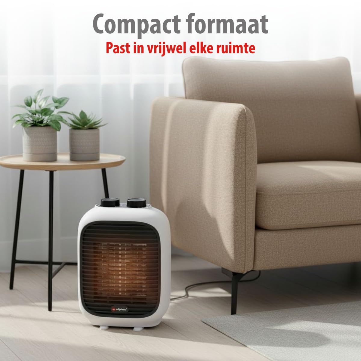 alpina Ventilatorkachel 1500W – Elektrische Kachel met Warme en Koude Lucht – Compacte Mini Heater met Handvat als Bijverwarming – Kachelventilator Voor Ruimtes van 10–15 m² – Wit alpina Ventilatorkachel 1500W – Elektrische Kachel met Warme en Koude Lucht – Compacte Mini Heater met Handvat als Bijverwarming – Kachelventilator Voor Ruimtes van 10–15 m² – Wit