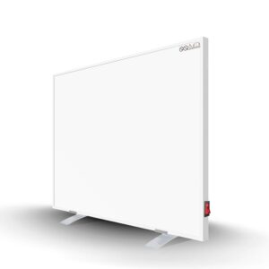 Byecold Infraroodverwarming met voetjes, 300 W, infrarood wandverwarming met schakelaar, verwarmingspaneel, energiebesparend, oververhittingsbeveiliging, Carbon Crystal met RoHS...