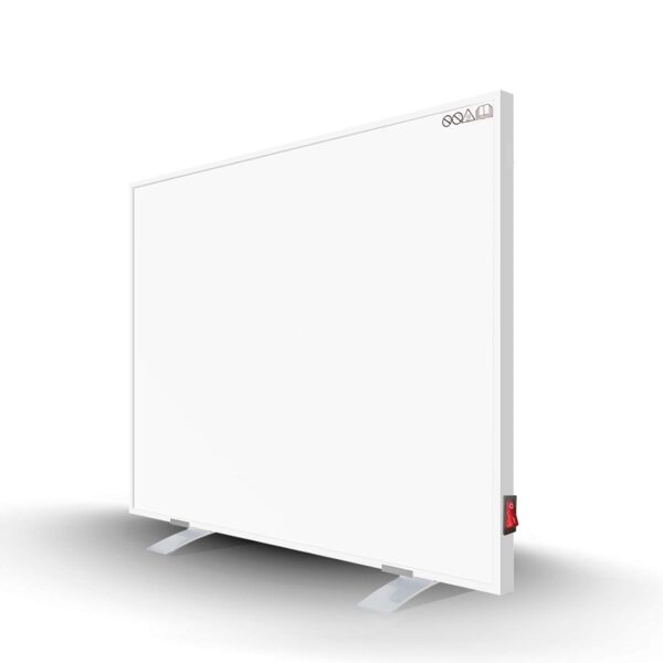 Byecold Infraroodverwarming met voetjes, 300 W, infrarood wandverwarming met schakelaar, verwarmingspaneel, energiebesparend, oververhittingsbeveiliging, Carbon Crystal met RoHS...