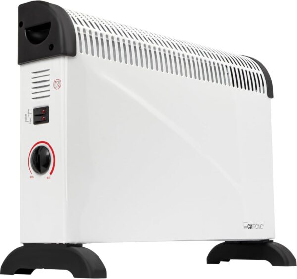 Clatronic® Convectorkachel | Mobiele warmte voor in huis | Elektrische kachel met 3 warmtestanden|Kachel met thermostaat | Tot 40 vierkante meter | Convector met...