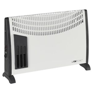 Clatronic® Convectorkachel | voor tuinhuisjes, garages & co. | Thermostaat | Badkamerkachel | Elektrische kachel met ventilator | tot 40 vierkante meter | Energiebesparend | KH...