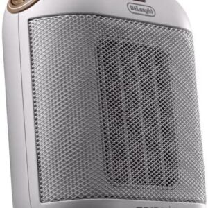 De'Longhi Capsule HFX30C18.IW Keramische verwarming, mobiele ventilatorkachel met 1800 W, 2 warmtestanden, anti-vorstfunctie, voor ruimtes tot 55 m³, wit