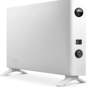 De'Longhi HSX2320 Convectorkachel, Elektrische Verwarming met 3 Vermogensniveaus, 24-uurs Timer, 2000W, Wit