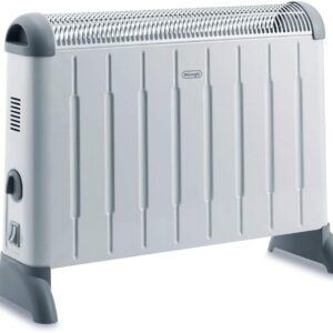 De'Longhi Konvector HCM2030 Verwarmingstoestel met 3 warmtestanden voor ruimtes tot 60 m³, veiligheidsthermostaat, vorstbeschermingsfunctie, kamerthermostaat, grijs