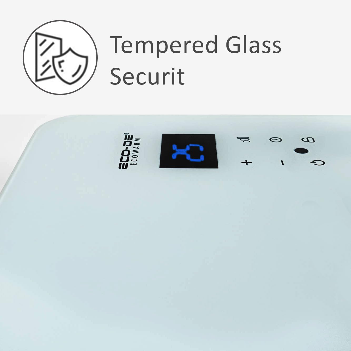 ECODE Elektrische radiator, 2000 W, van glas, stil en programmeerbaar, wifi-bediening, gebruik met wielen, poten of muur, timer, 2 standen, geschikt voor badkamer (IP24),... ECODE Elektrische radiator, 2000 W, van glas, stil en programmeerbaar, wifi-bediening, gebruik met wielen, poten of muur, timer, 2 standen, geschikt voor badkamer (IP24),...