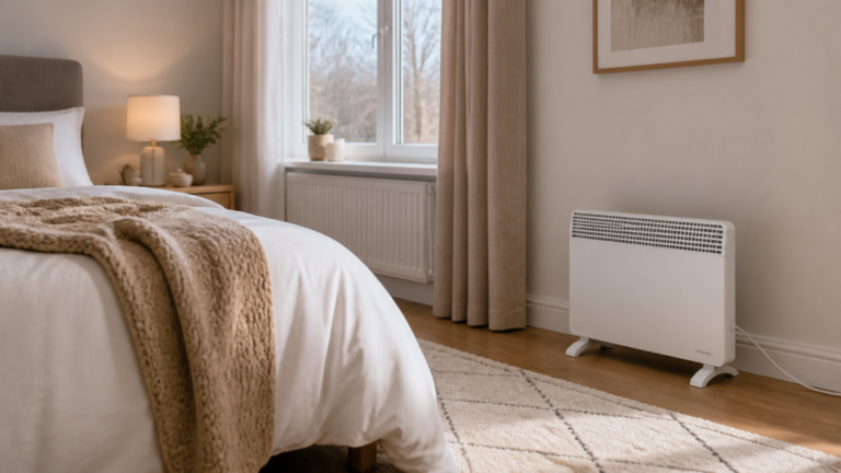 Elektrische kachel slaapkamer