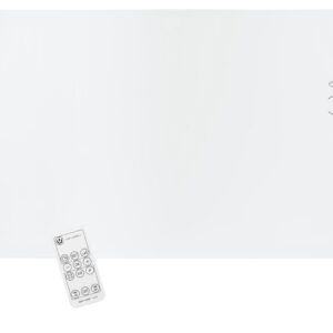 EMERIO Convector GR-133080.1 Glazen verwarming, elektrische radiator, 76,5 x 47 cm, afstandsbediening, staande of wandapparaat, led-display, thermostaat 10-35 °C, 24 uurs timer,...