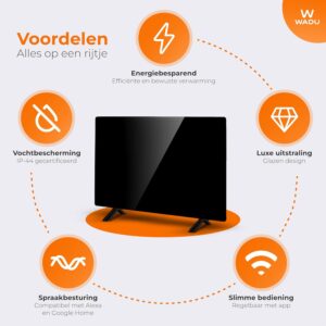 Infrarood verwarmingspaneel, Infrarood paneel verplaatsbaar, Infraroodverwarming, Elektrische kachel, 480W, Zwart Infrarood verwarmingspaneel, Infrarood paneel verplaatsbaar, Infraroodverwarming, Elektrische kachel, 480W, Zwart