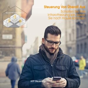 Infraroodverwarming plafondmontage met thermostaat, plafondverwarming, infrarood plafondverwarming, bediening via app, elektrische verwarming, radiator, verwarmingspaneel, 860… Infraroodverwarming plafondmontage met thermostaat, plafondverwarming, infrarood plafondverwarming, bediening via app, elektrische verwarming, radiator, verwarmingspaneel, 860...