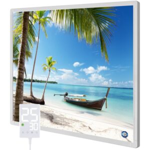 Infraroodverwarmingspaneel van 360W, max. temperatuur tot 120 °C in 4 min., met touch-thermostaat, TÜV-certificering - PG