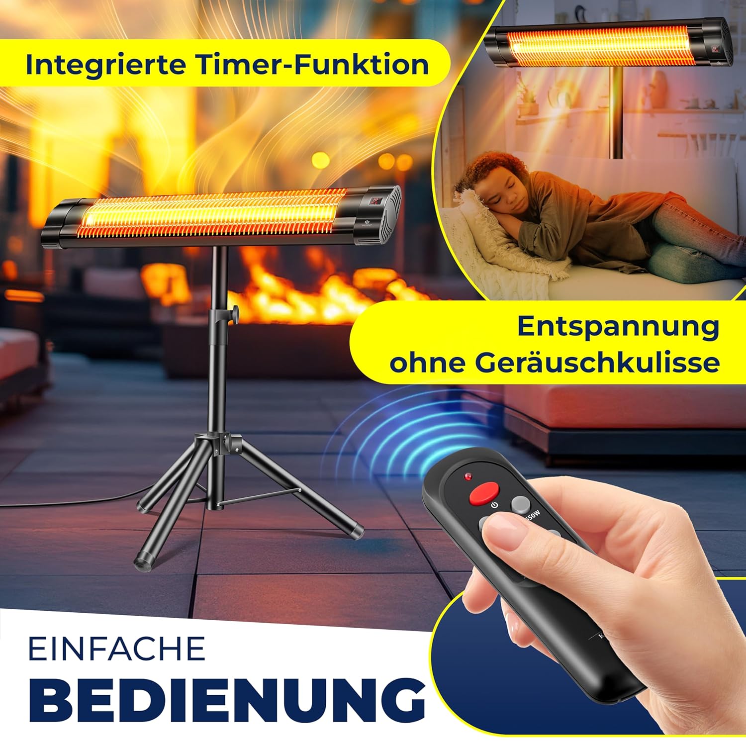 KESSER® Infrarood warmtestraler terrasstraler 2500W met afstandsbediening incl. beschermhoes hoogte verstelbaar telescoopstatief luiertafelstraler terrasverwarmer kwartsstraler... KESSER® Infrarood warmtestraler terrasstraler 2500W met afstandsbediening incl. beschermhoes hoogte verstelbaar telescoopstatief luiertafelstraler terrasverwarmer kwartsstraler...
