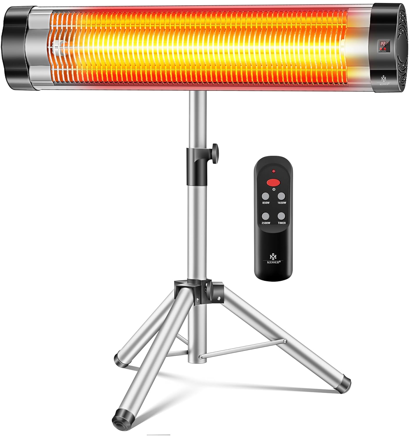 KESSER® Infrarood warmtestraler terrasstraler 2500W met afstandsbediening incl. beschermhoes hoogte verstelbaar telescoopstatief luiertafelstraler terrasverwarmer kwartsstraler... KESSER® Infrarood warmtestraler terrasstraler 2500W met afstandsbediening incl. beschermhoes hoogte verstelbaar telescoopstatief luiertafelstraler terrasverwarmer kwartsstraler...