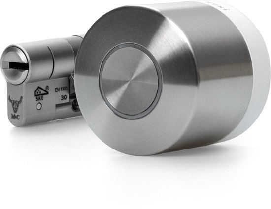 Nuki Smart Lock Ultra Nuki Smart Lock Ultra – Slim Deurslot met Wifi & Matter – Auto Unlock, Nachtmodus & Lock ‘n’ Go – werkt met Google, Alexa & Apple – Incl. SKG Cilinder - Cilindermaat 30/30 mm