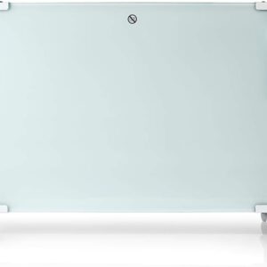 SmartLife Convectieverwarmingstoestellen, wifi, geschikt voor badkamer, glazen bekleding, 2000 W, 2 warmte-instellingen, led, 15-35 °C, verstelbare thermostaat, wit