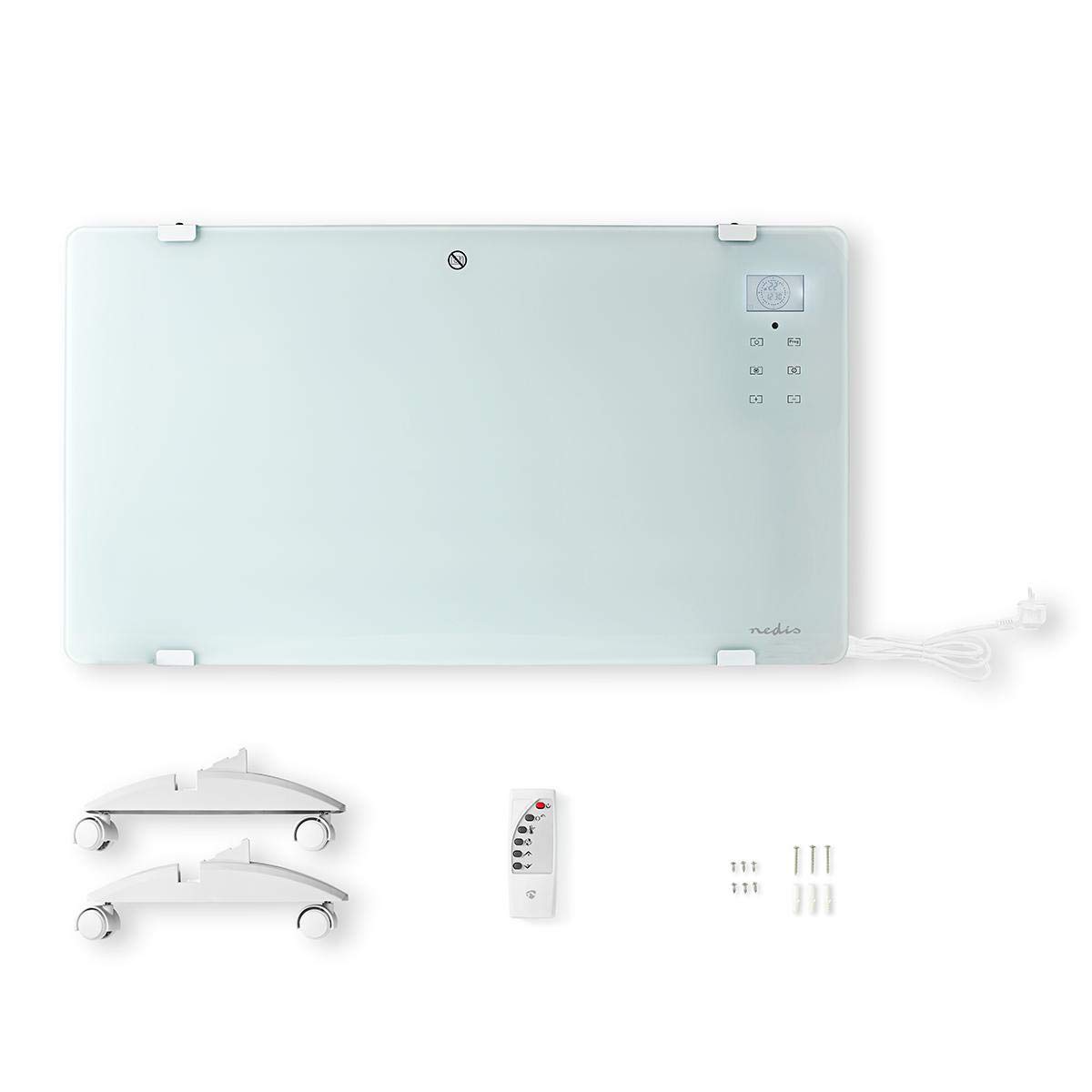 SmartLife Convectieverwarmingstoestellen, wifi, geschikt voor badkamer, glazen bekleding, 2000 W, 2 warmte-instellingen, led, 15-35 °C, verstelbare thermostaat, wit SmartLife Convectieverwarmingstoestellen, wifi, geschikt voor badkamer, glazen bekleding, 2000 W, 2 warmte-instellingen, led, 15-35 °C, verstelbare thermostaat, wit