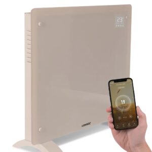 VONROC Luxe elektrische kachel – Convectorkachel met glazen paneel – 500W/1000W – Verwarmt ruimtes tot 12m2 – Bediening zowel met app (via Wifi) als handmatig – Instelbare… VONROC Luxe elektrische kachel - Convectorkachel met glazen paneel – 500W/1000W - Verwarmt ruimtes tot 12m2 - Bediening zowel met app (via Wifi) als handmatig – Instelbare...